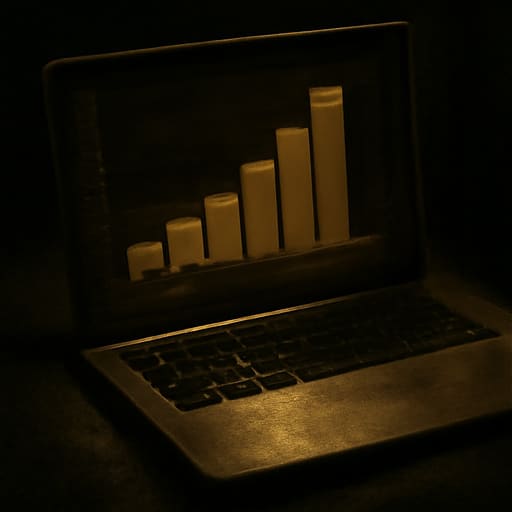 Illustration of an analytics proof sheet for a domain buyer