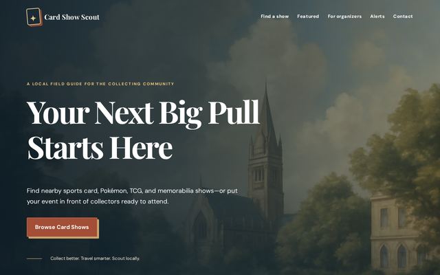 cardshowscout.com design