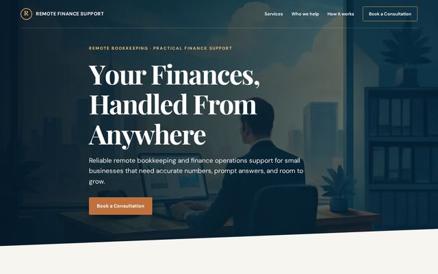 remotefinancesupport.com design